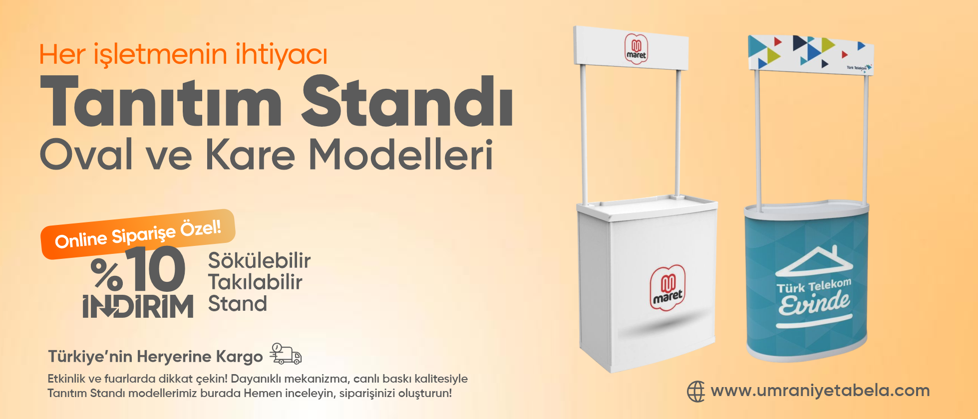 Etiketler; tanıtım Standı, Fasülye Stand, Tattırma Standı, Tadım Standı, Kare Stand, Oval Stand, Sunum Standı, Fuar Standı, Market Standı,
